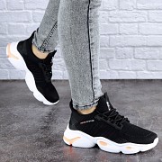 Женские кроссовки Fashion Kierra 1881 38 размер 24 см Черный Житомир