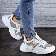Женские кроссовки Fashion Kirsty 1885 36 размер 23 см Серый Житомир