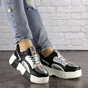 Женские кроссовки Fashion Leroy 1323 37 размер 23,5 см Черный Житомир