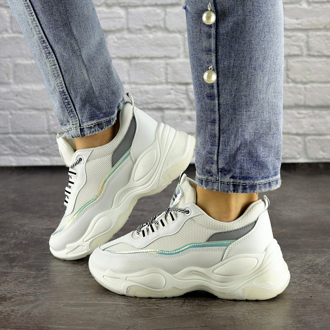 Женские кроссовки Fashion Noiraud 1496 38 размер 24,5 см Белый Житомир - изображение 1