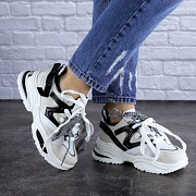 Женские кроссовки Fashion Parry 1727 40 размер 24 см Бежевый Житомир