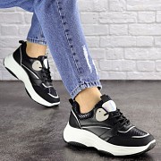 Женские кроссовки Fashion Slay 1686 38 размер 24,5 см Черный Житомир