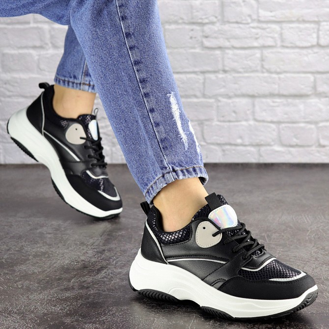 Женские кроссовки Fashion Slay 1686 38 размер 24,5 см Черный Житомир - изображение 1