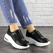 Женские кроссовки Fashion Towser 1677 40 размер 25 см Черный Житомир