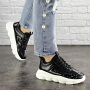 Женские кроссовки Fashion Vince 1679 36 размер 22 см Черный Житомир