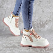 Кроссовки женские зимние Fashion Donno 2249 36 размер 23 см Белый Житомир