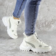 Кроссовки женские зимние Fashion Trix 2216 38 размер 24 см Белый Житомир