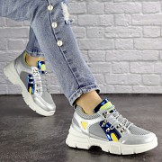 Женские кроссовки Fashion Demmi 1158 38 размер 24 см Серебро Житомир