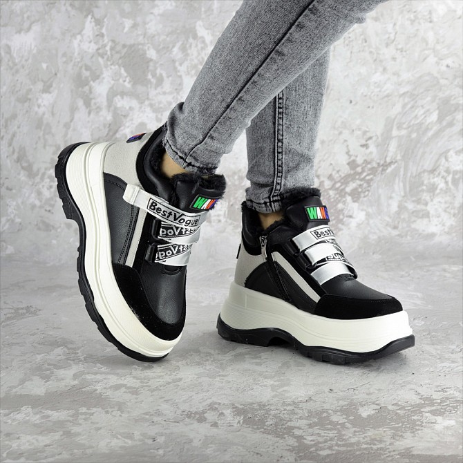 Кроссовки женские зимние Fashion Cutenise 2361 39 размер 24,5 см Белый Житомир - изображение 1