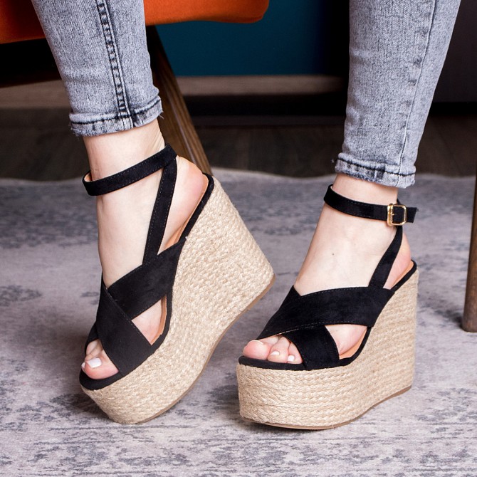 Женские босоножки Fashion Abbykitty 2726 38 размер 24,5 см Черный Житомир - изображение 1
