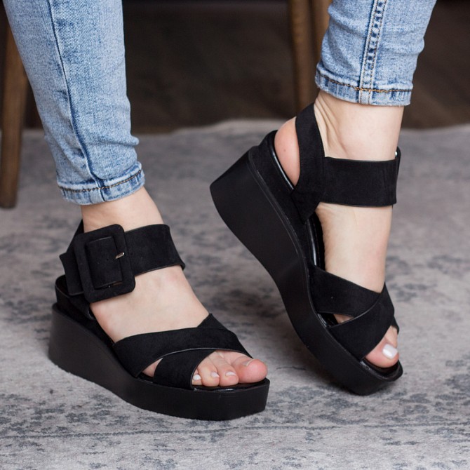 Женские босоножки Fashion Randy 2786 36 размер 23,5 см Черный Житомир - изображение 1