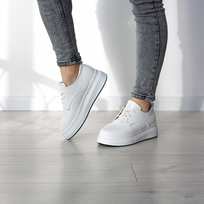 Лоферы женские Fashion Bunky 2546 40 размер 25 см Белый Житомир - изображение 1