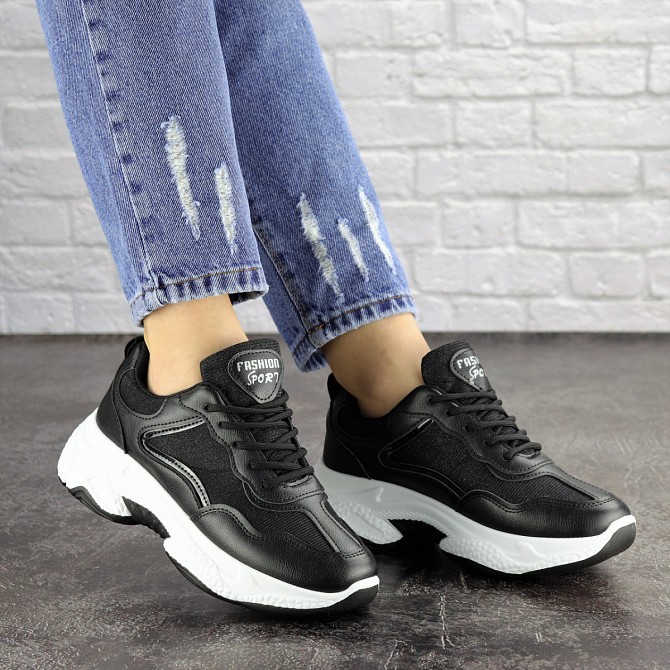 Женские кроссовки Fashion Noble 1672 39 размер 23,5 см Черный Житомир - изображение 1