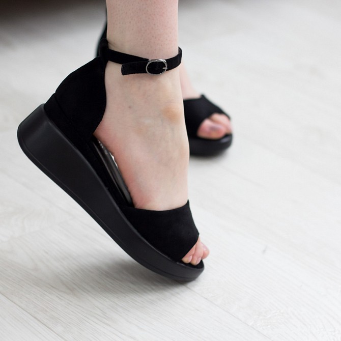 Женские босоножки Fashion Abdul 2727 36 размер 23,5 см Черный Житомир - изображение 1