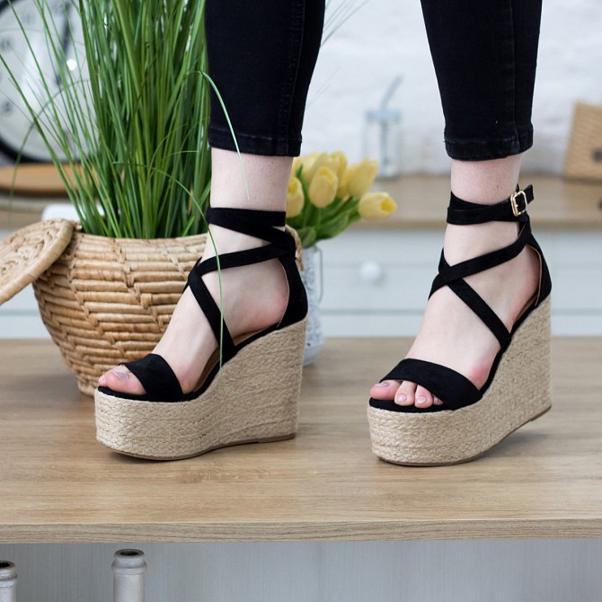 Женские босоножки Fashion Abs 2740 37 размер 24 см Черный 40 Житомир - изображение 1