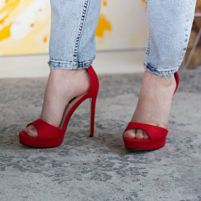 Женские босоножки Fashion Acey 2571 36 размер 23,5 см Красный 39 Житомир - изображение 1
