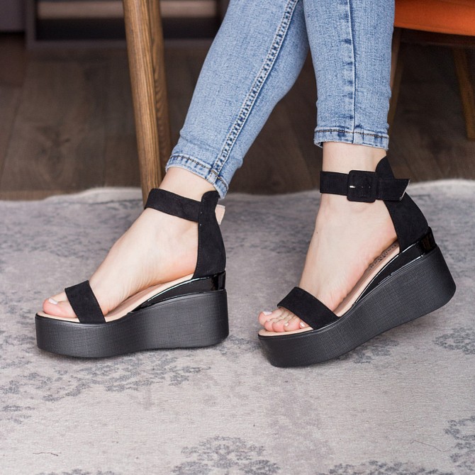 Женские босоножки Fashion Babee 2747 36 размер 23,5 см Черный 38 Житомир - изображение 1