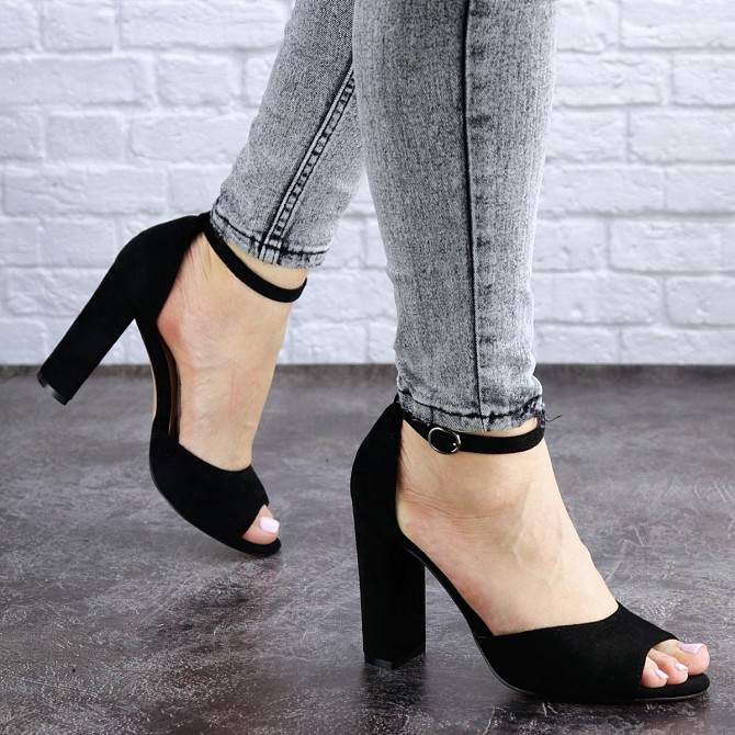 Женские босоножки Fashion Gindeleo 2034 36 размер 23,5 см Черный 40 Житомир - изображение 1