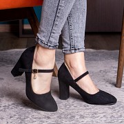 Туфли женские на каблуке Fashion Morita 2042 36 размер 23,5 см Черный Житомир
