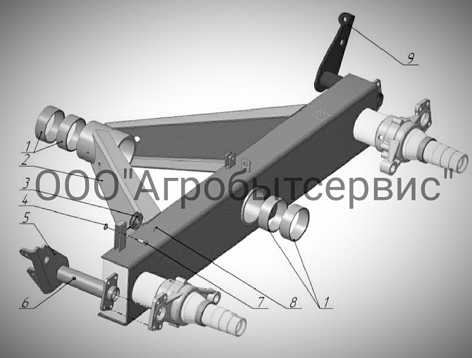 Балансир бочки МЖТ-8/МЖТ-10/МЖТ-16 Орехов - изображение 1