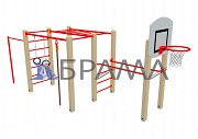 Комплекс спортивно-игровой "Детский" с баскетбольным щитом Брама Бровары