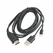 MiraScreen адаптер, переходник с Lightning на HDMI для iPhone, 2м New Киев