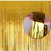 Шторка из фольги для фото зоны 1×3 метра (золото) Киев