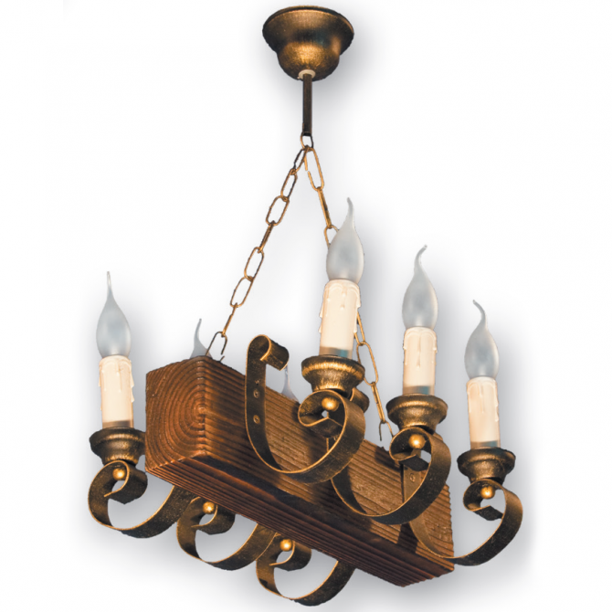 Люстра подвесная 6 свечей Е14 серии Venza 130526 Винница - изображение 1
