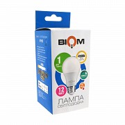 Светодиодная лампа BIOM BT-532 А60 12W E27 4500K (Груша) switch dimmable Винница