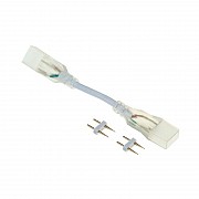 Коннектор провод + 2 зажима для неона 8*16 PL-Connector-2jack-NEON-816 Винница