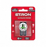 Аккумулятор ETRON Ultimate Power AAA 1000mAh Ni-Mh Ready 2Use Blister 2 шт Винница