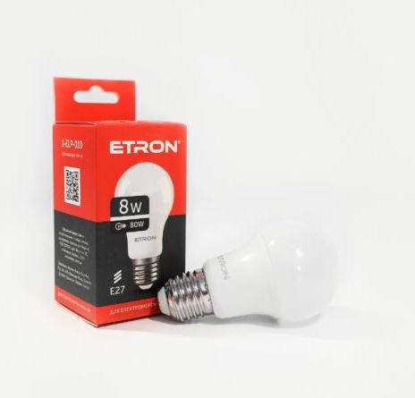 Лампа светодиодная ETRON Light Power 1-ELP-010 A55 8W 4200K E27 Винница - изображение 1