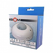 Инфракрасный датчик движения BIOM IRM-03W, потолочный, белый Винница