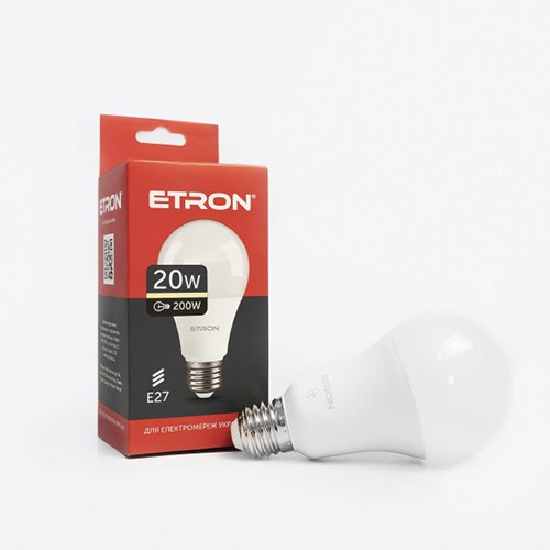 Лампа светодиодная ETRON Light Power 1-ELP-001 A70 20W 3000K E27 Винница - изображение 1