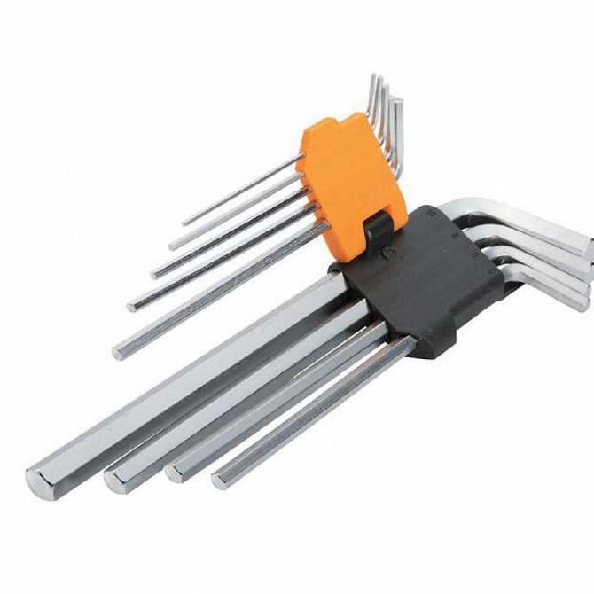 Комплект удлиненных шестигранных ключей Толсен 9 шт 1.5-10 мм Винница - изображение 1