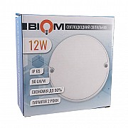 Светильник светодиодный ЖКХ BIOM MPL-R12-6 12Вт 6000К круг Винница