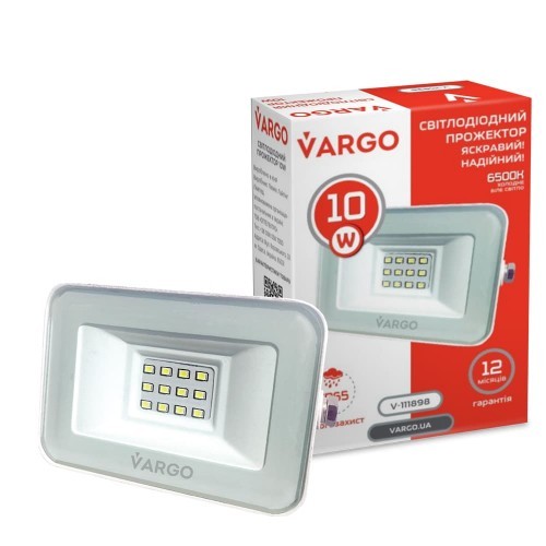 LED Прожектор VARGO 10W белый 220V Винница - изображение 1