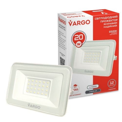 LED Прожектор VARGO 20W белый 220V Винница - изображение 1