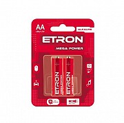 Батарейка ETRON Mega Power АА-LR6 Blister Alkaline 2 шт Винница