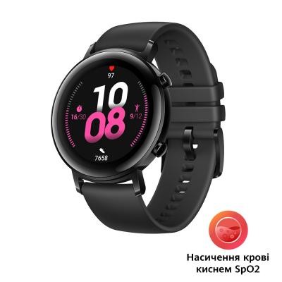 Смарт-часы Huawei Watch GT 2 42mm Night Black Sport Edition (Diana-B19S) SpO2 (55025064) Київ - изображение 1