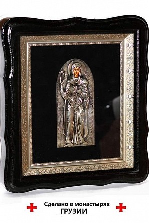 Грузинская икона с серебром святой равноапостольной Нины Киев - изображение 1