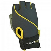 Перчатки для фитнеса и тяжелой атлетики, PowerPlay 1725B XS Grey/Yellow, Женские спортивные перчатки Киев