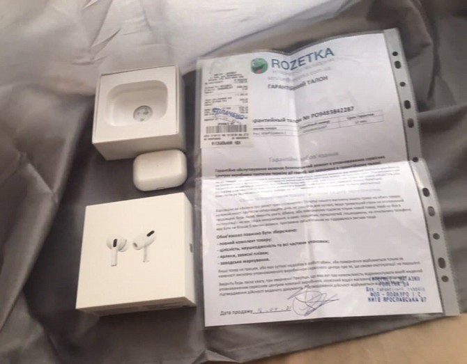 Наушники AirPods Pro оригинальные, чек Днепр - изображение 1