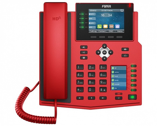 Fanvil X5U-R, sip телефон 16 SIP акаунтів, USB, PoE (запис телефонних розмов) Київ - изображение 1