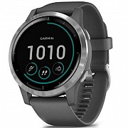 Смарт-часы Garmin vivoactive 4, Shadow Grey with Silver Hardware, GPS navy (010-02174-03) Київ