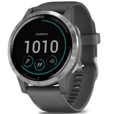 Смарт-часы Garmin vivoactive 4, Shadow Grey with Silver Hardware, GPS navy (010-02174-03) Київ - изображение 1