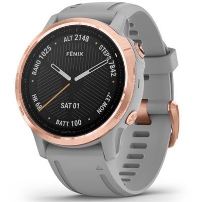 Смарт-часы Garmin fenix 6S Sapphire Rose Gold, Gray Band (010-02159-21) Київ - изображение 1