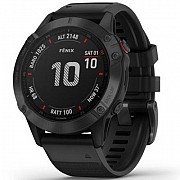 Смарт-часы Garmin fenix 6, Pro and Sapphire editions, Black with Black Band, G (010-02158-02) Київ