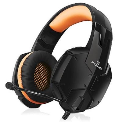 Наушники REAL-EL GDX-7700 SURROUND 7.1 black-orange Киев - изображение 1