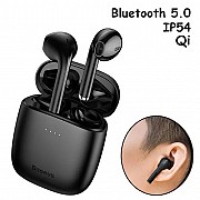 Наушники беспроводные, гарнитура с кейсом Baseus Encok W04 Pro Bluetooth Черные Киев